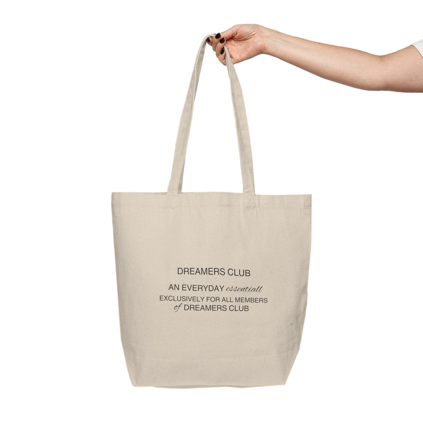 Dreamers Club Canvas Shopping Tote - Everyday Essential Bag